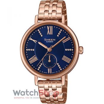 Ceas Casio Sheen SHE-3066PG-2AUEF Made with Swarovski Crystals