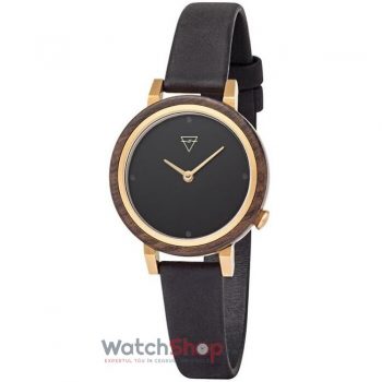 Ceas Kerbholz LUISE 403953 SANDALWOOD MIDNIGHT BLACK